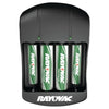 RAYOVAC(R) PS134-4B GEN Value Charger with 2 AAA & 2 AA Ready-to-Use R