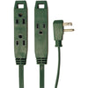Axis(TM) 45511 3-Outlet Green Wall-Hugger Indoor Grounded Extension Co