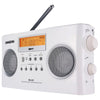 Sangean PRD5 Digital Portable Stereo Receivers with AM/FM Radio (White