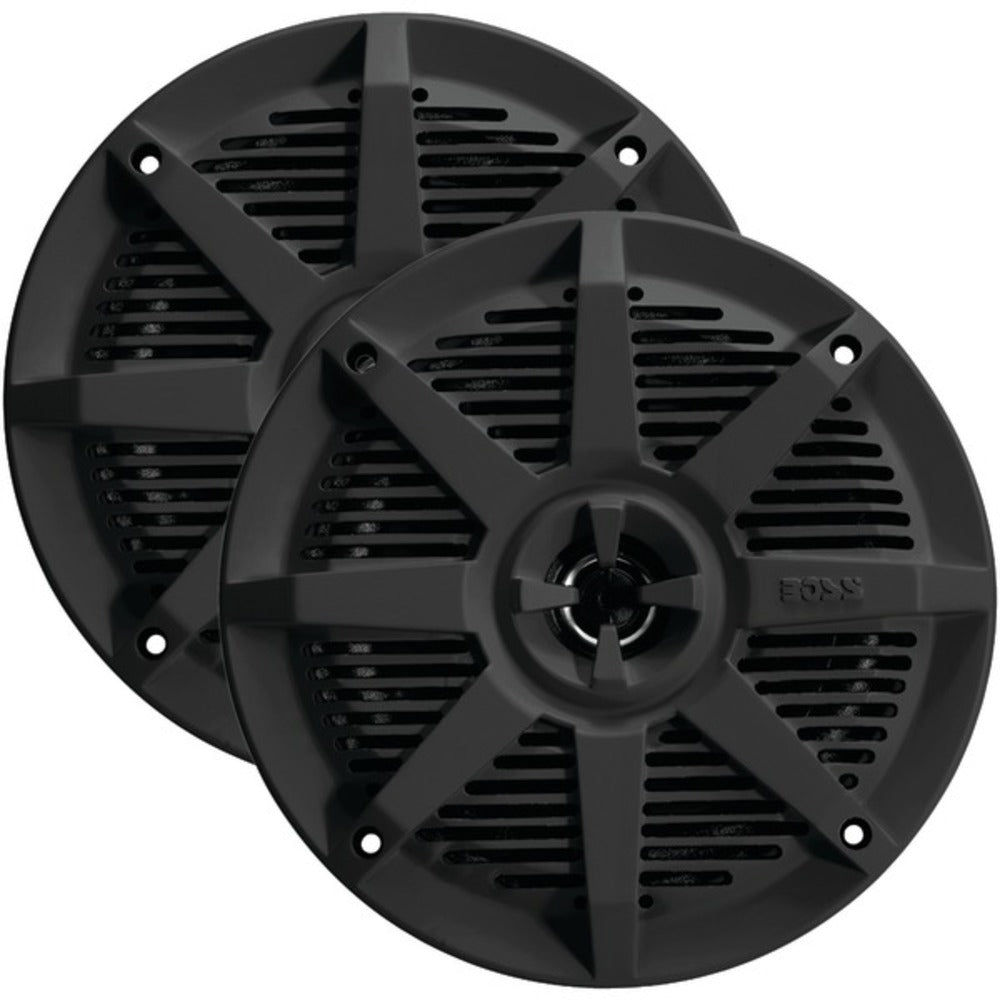 BOSS Audio Systems MR52B 2-Way Full-Range Marine Speakers (5.25, Black