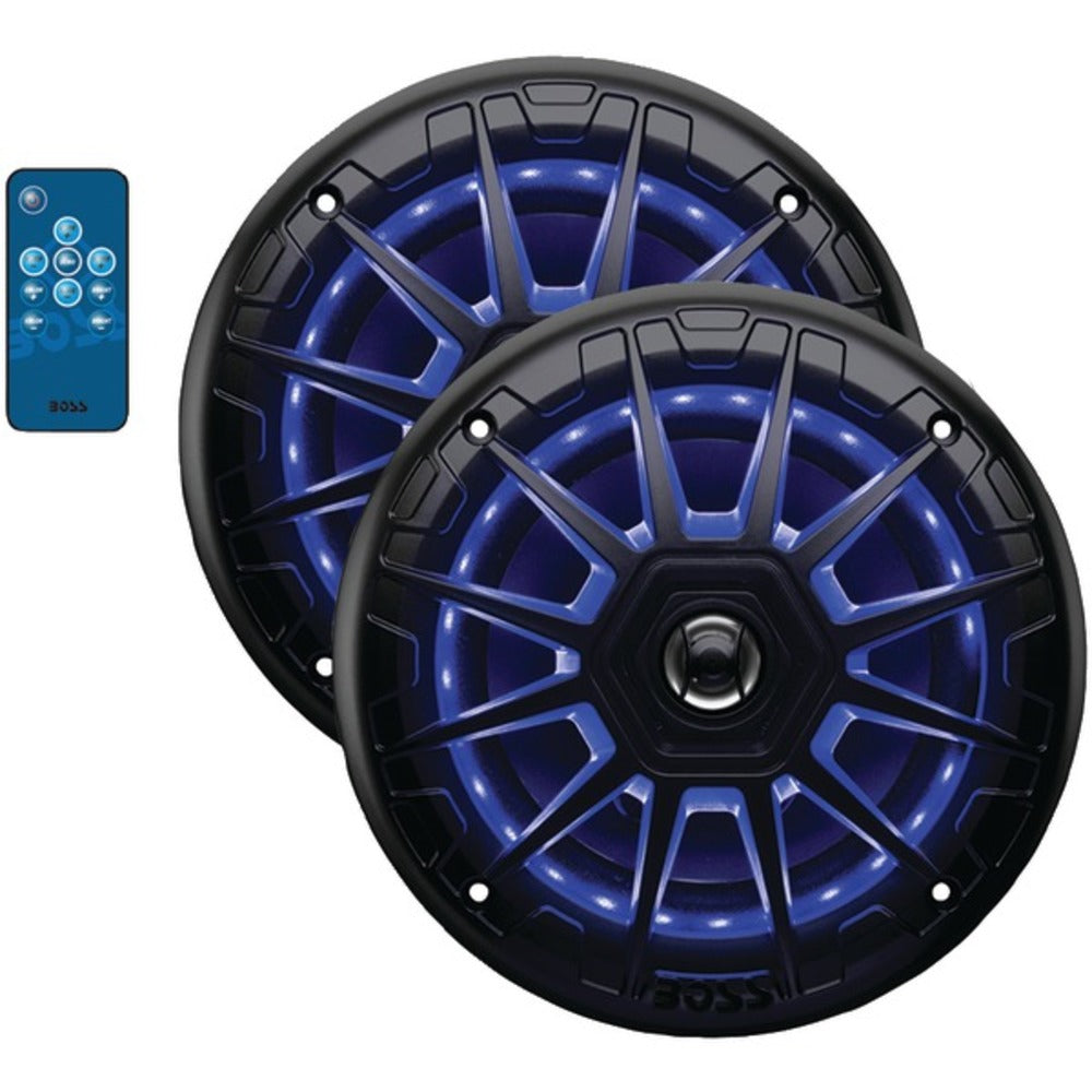 BOSS Audio Systems MRGB65B 6.5 2-Way Full-Range Illuminated Marine Spe