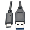 Tripp Lite(R) U428-003 USB-C(TM) Male to USB-A Male 3.1 Cable, 3ft
