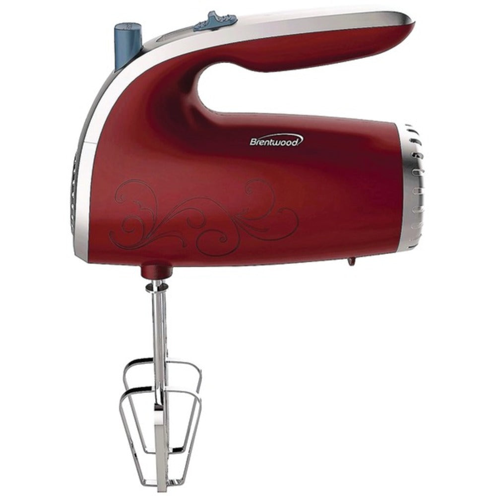 Brentwood Appliances HM-48R 5-Speed Hand Mixer (Red)