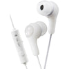 JVC(R) HAFX7GW Gumy Gamer Earbuds with Microphone (White)