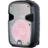 QFX PBX-1205Silver 12 Rechargeable Bluetooth Party Speaker