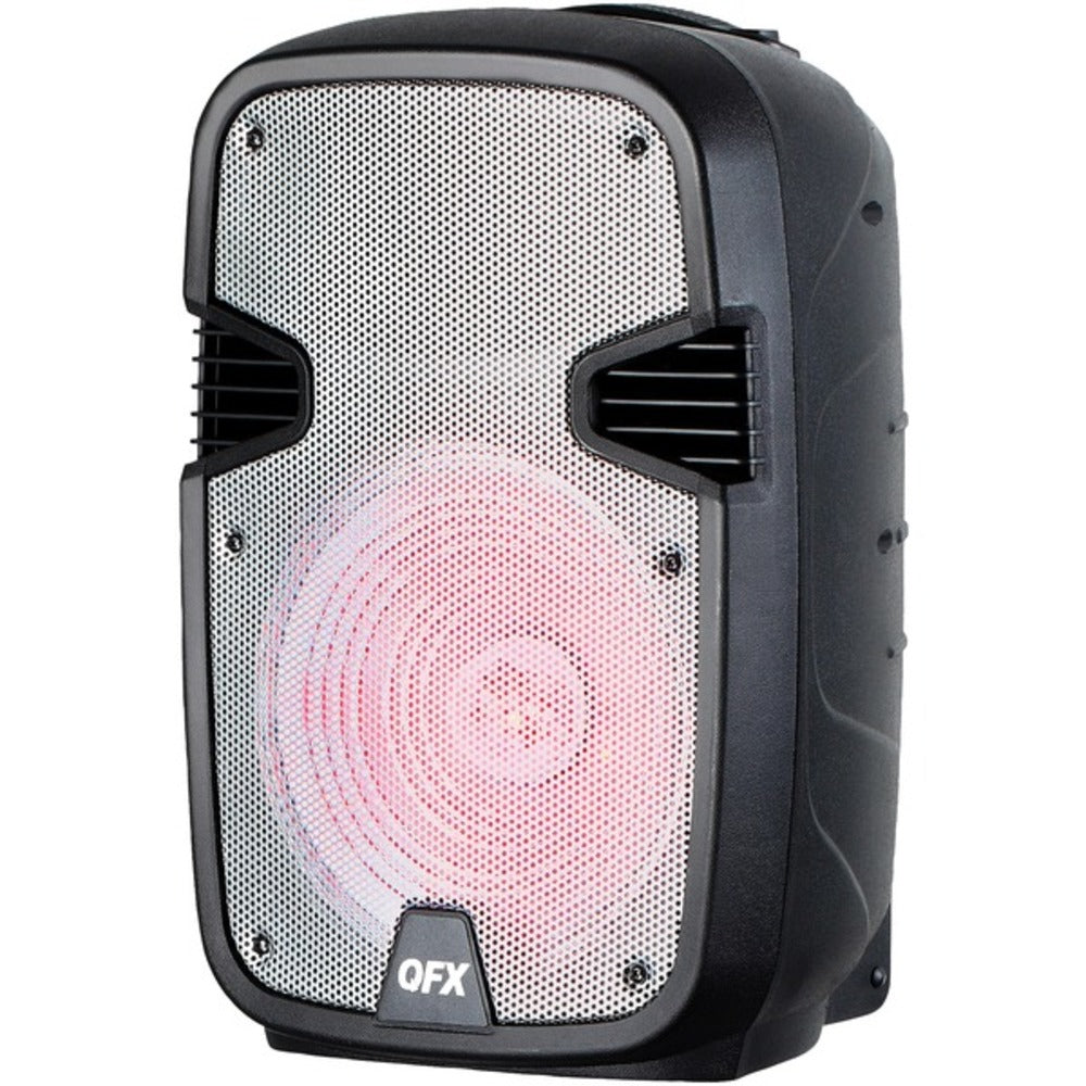 QFX PBX-1205Silver 12 Rechargeable Bluetooth Party Speaker