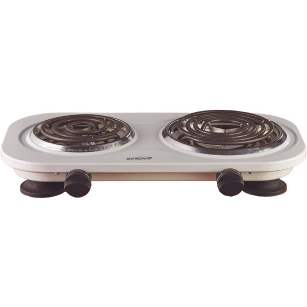 Brentwood Appliances TS-361W 1,500-Watt Double Electric Burner