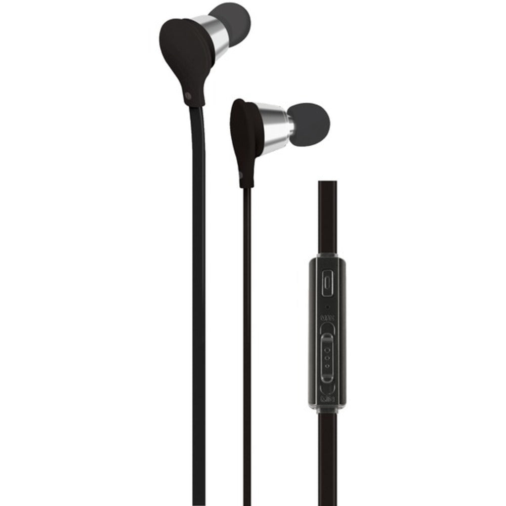 AT&T(R) EBV01-BLK Jive Noise-Isolating Earbuds with Microphone & Volum