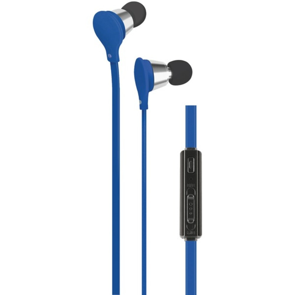 AT&T(R) EBV01-BLU Jive Noise-Isolating Earbuds with Microphone & Volum