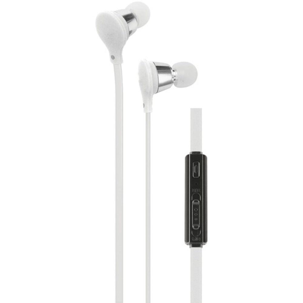 AT&T(R) EBV01-WHT Jive Noise-Isolating Earbuds with Microphone & Volum