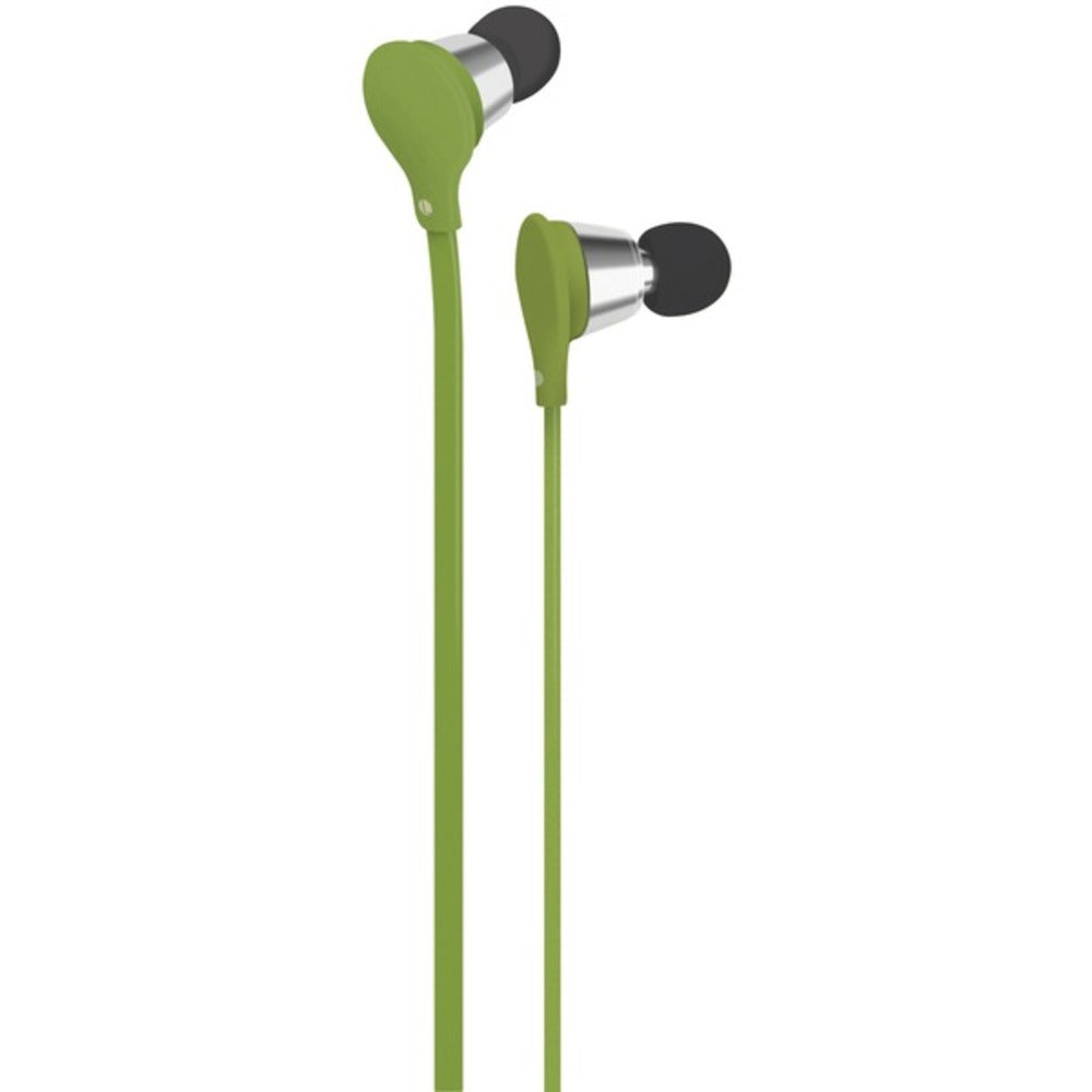 AT&T(R) EBM01-Green Jive Noise-Isolating Earbuds with Microphone (Gree