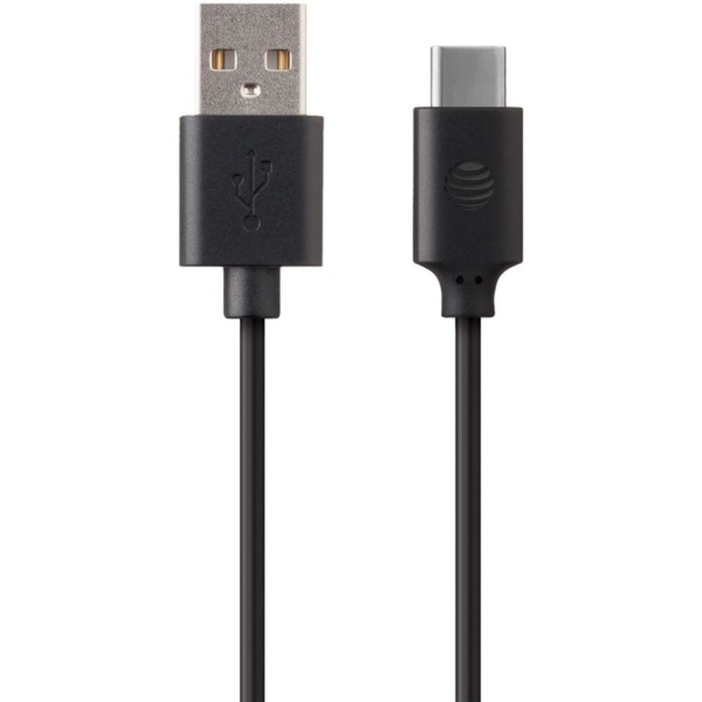 AT&T(R) CS01-BLK Charge & Sync USB to USB-C(TM) Cable (3.3ft)