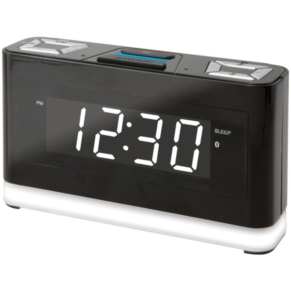 iLive Platinum ICWFV428B Bluetooth(R) Voice-Activated Clock with Amazo