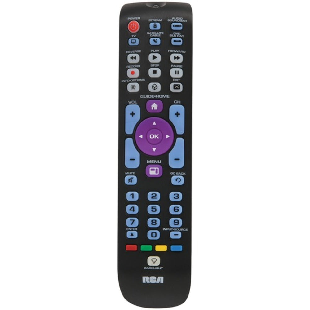 RCA(R) RCRN05BHE 5-Device Backlit Universal Remote with Streaming