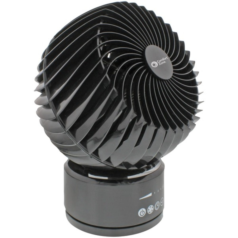Comfort Zone(R) CZ106RBK 6 Oscillating Digital Globe Fan with Remote