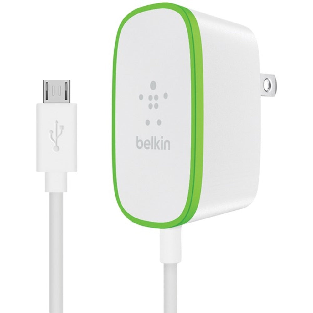 Belkin(R) F7U009tt06-WHT Home Charger with Hardwired 6ft Micro USB Cha