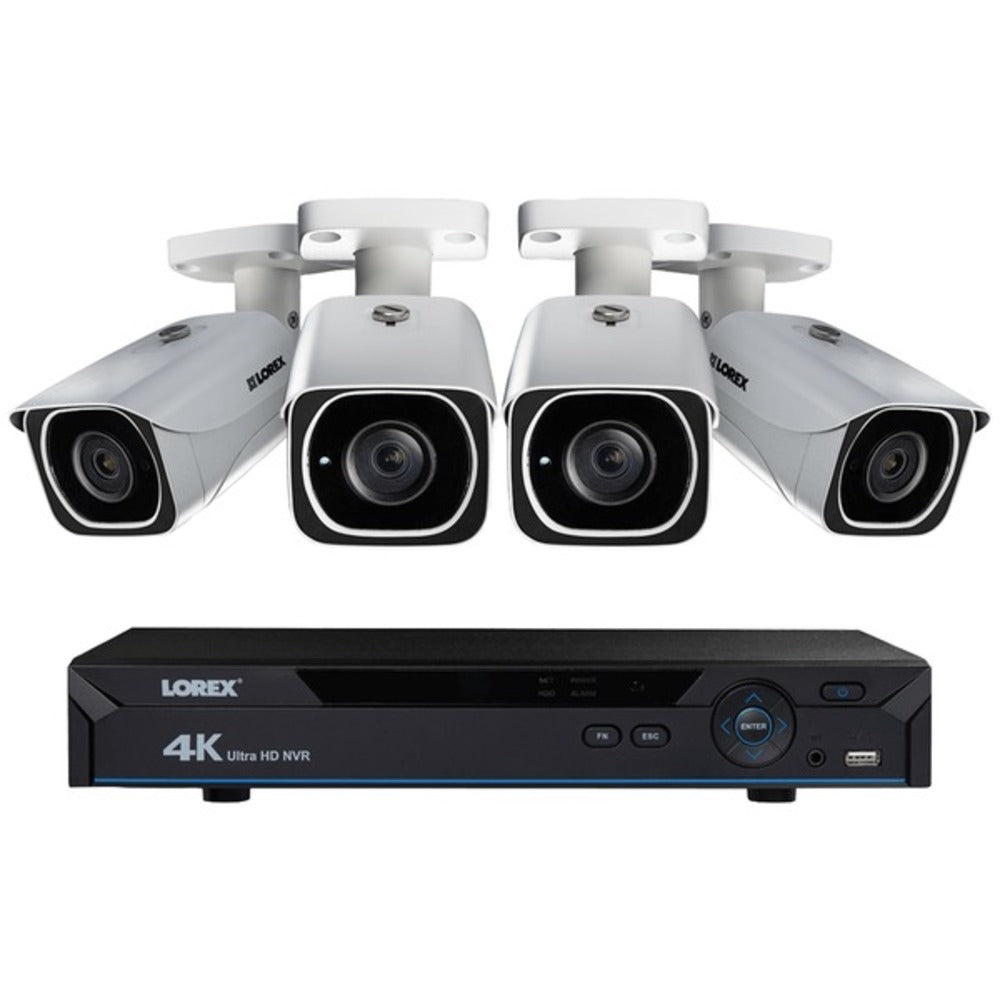 Lorex(R) LNR610824KB 8-Channel 4K HD 2TB NVR with Four 4K Bullet Secur