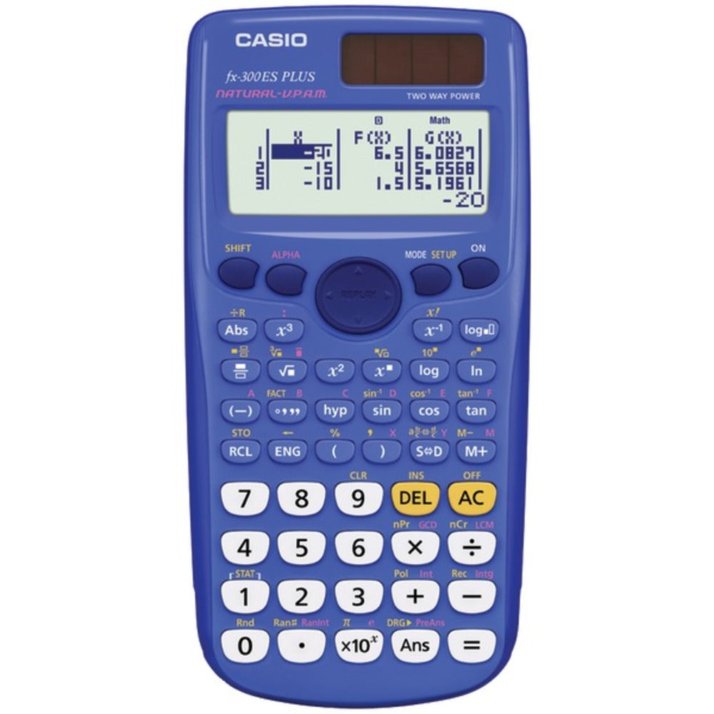 CASIO(R) FX-300ESPLUS-BLU Fraction & Scientific Calculator (Blue)