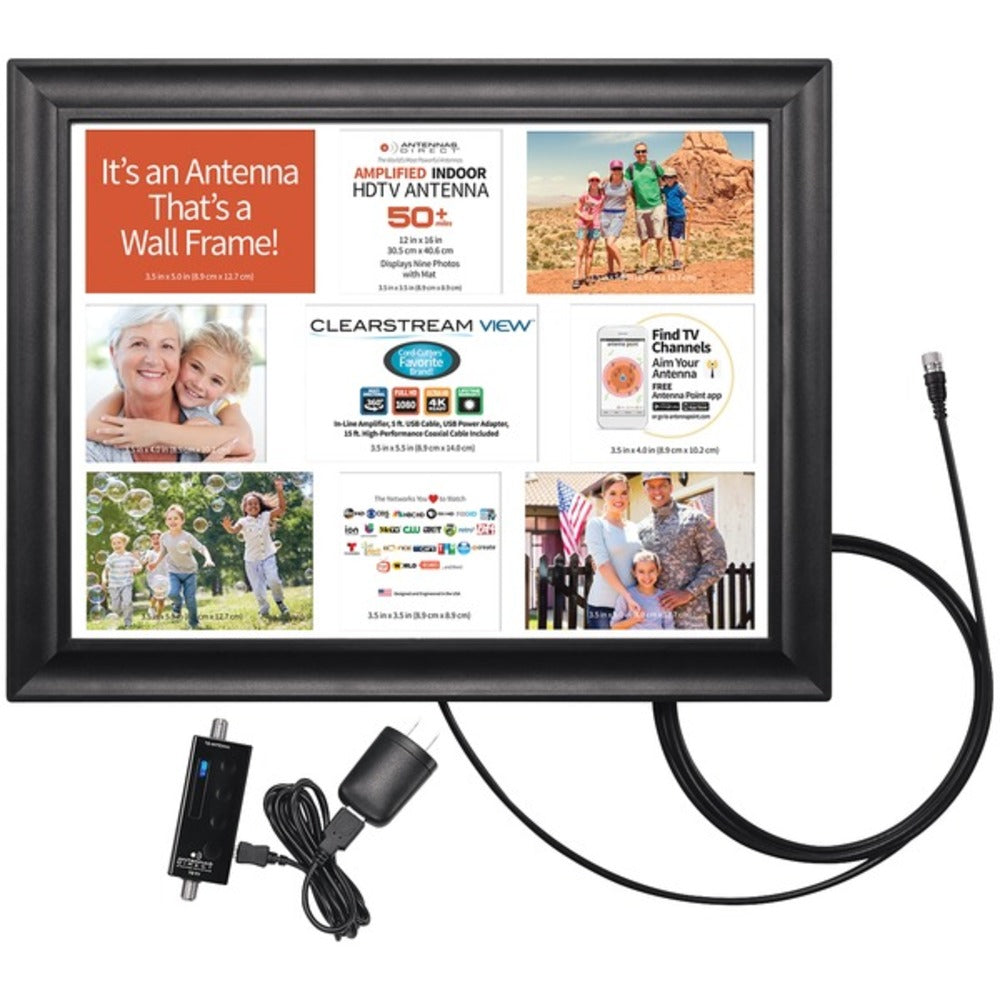Antennas Direct VIEW ClearStream VIEW Wall Frame Amplified Indoor HDTV
