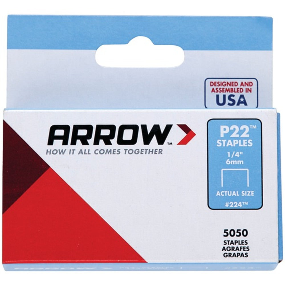 Arrow(R) 224 Plier Staples, 5,000 pk (1/4)