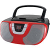 SYLVANIA(R) SRCD1025-RED Portable CD Radio Boom Box (Red)