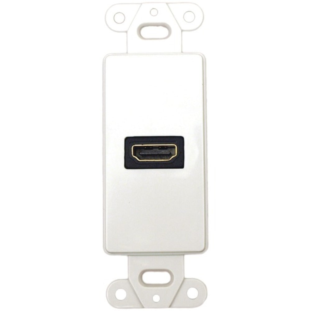DataComm Electronics 20-4501-WH Decor Wall Plate Insert with 90deg HDM