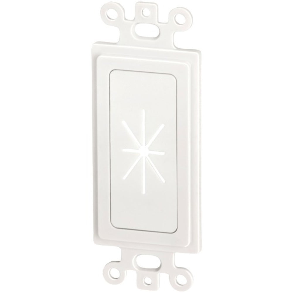 DataComm Electronics 45-0016-WH Decor Insert with Flexible Opening (Wh