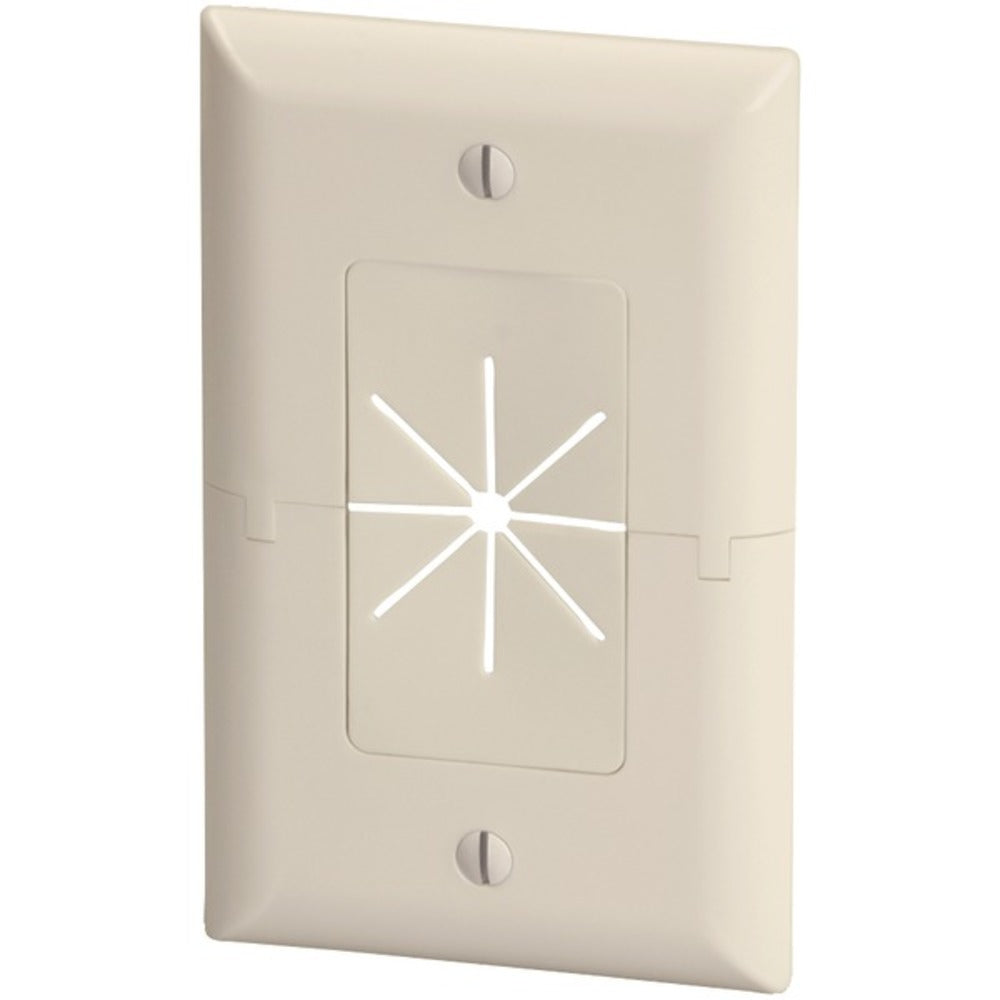 DataComm Electronics 45-0017-LA Split Plate with Flexible Opening (Lig
