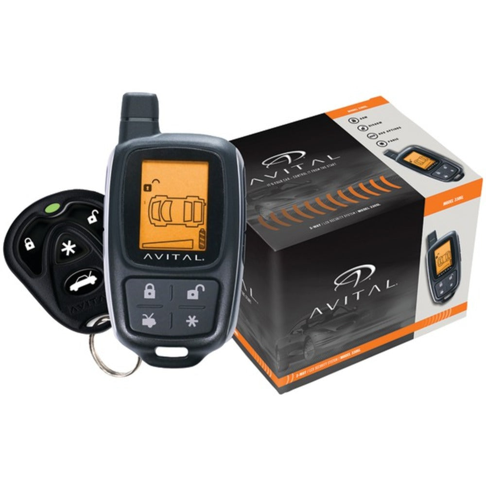 Avital(R) 3305L 3305L Responder(TM) 2-Way Security System with 4-Butto