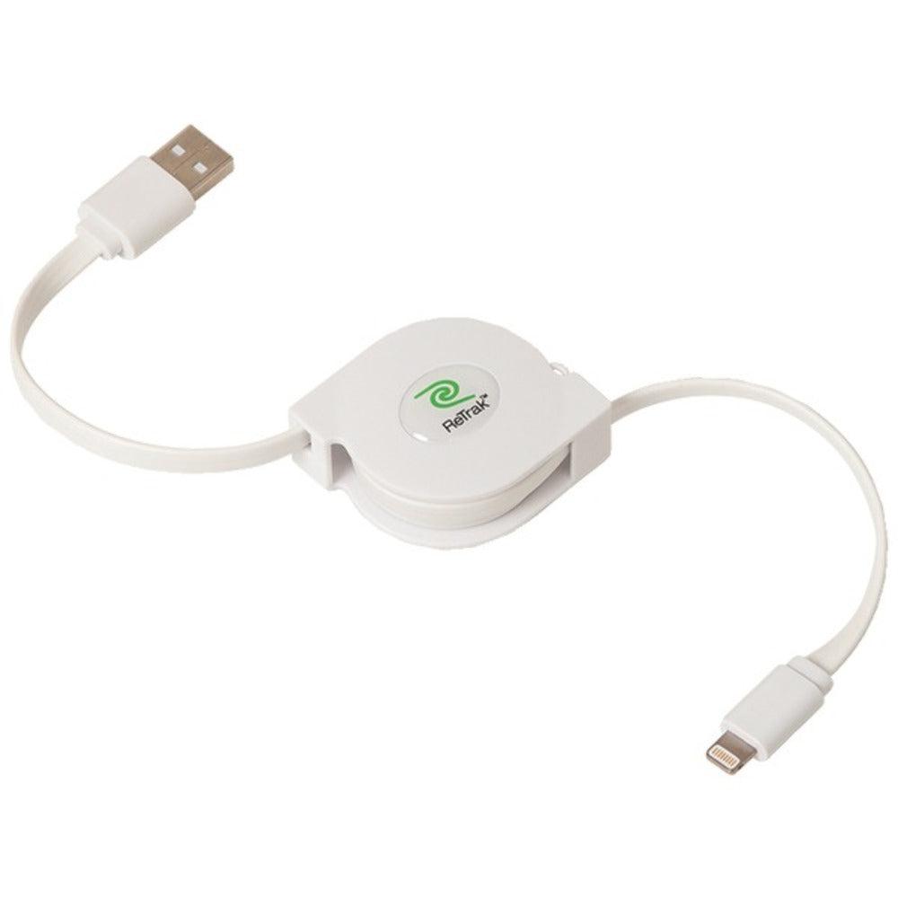 ReTrak(R) ETESLTW Retractable Charge & Sync USB Cable with Lightning(R