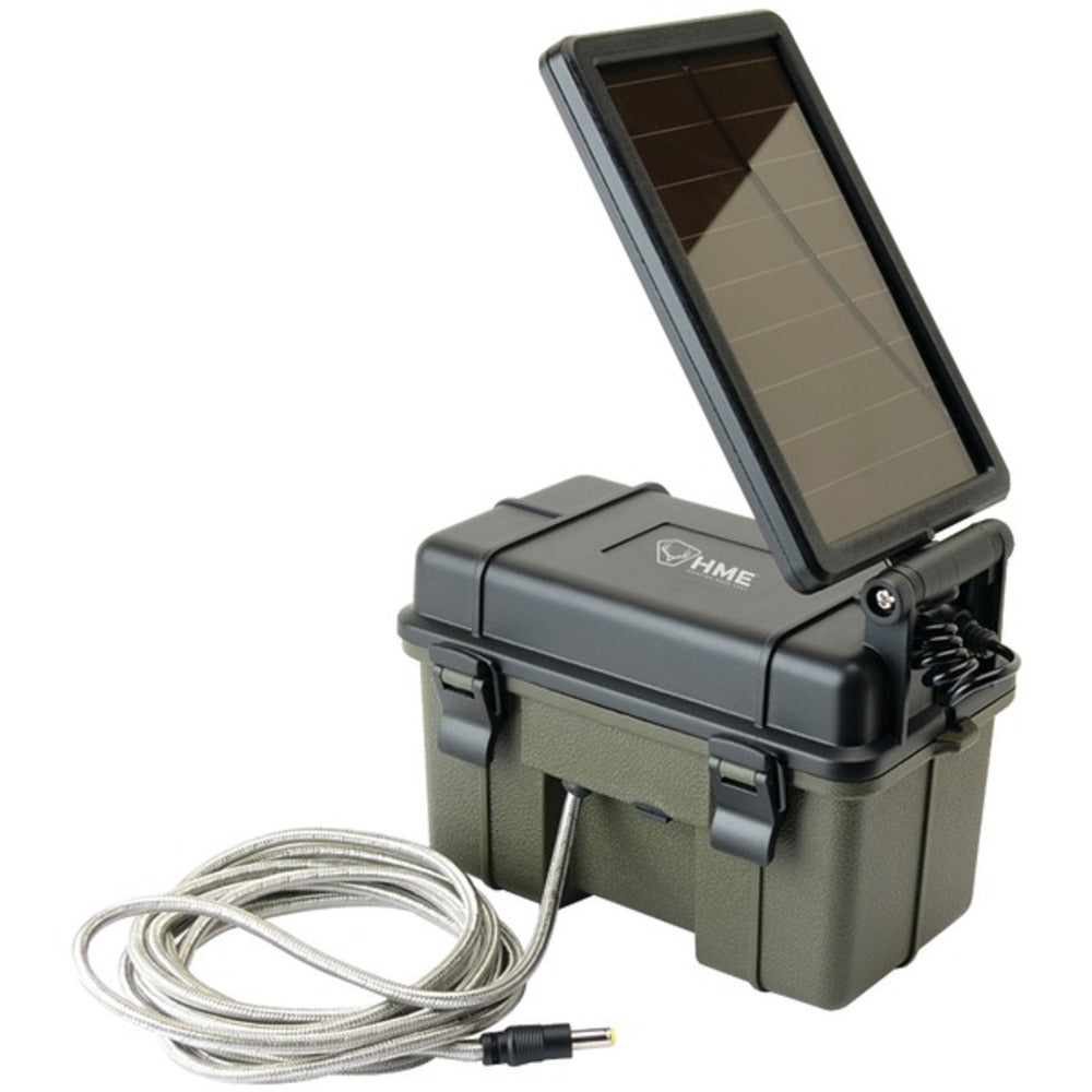 HME(TM) HME-12VBBSLR 12-Volt Battery Box with 2-Watt Solar Panel