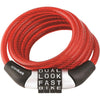 WordLock(R) CL-455-RD Combination Non-Resettable Cable Lock (Red)
