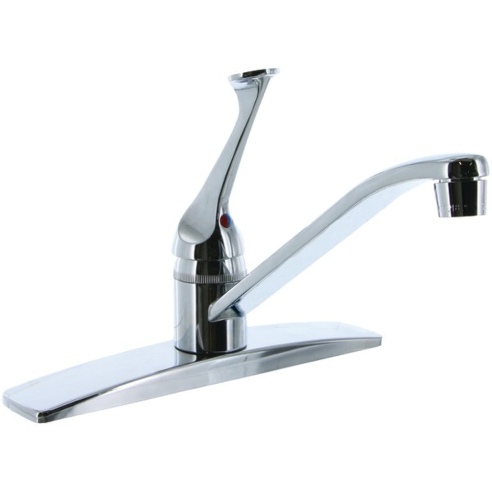AquaPlumb(R) 1550010 8 Single-Handle Polished Chrome Kitchen Faucet wi