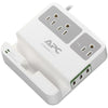 APC P3U3 3-Outlet SurgeArrest Surge Protector with 3 USB Ports (White)