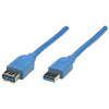 Manhattan(R) 322447 A-Male to A-Female SuperSpeed USB 3.0 Extension Ca