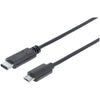 Manhattan 353311 Hi-Speed Micro USB-B Male 2.0 to USB-C Male Cable (3f