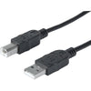 Manhattan(R) 393737 A-Male to B-Male USB 2.0 Cable (6ft)