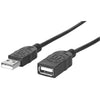 Manhattan(R) 393843 A-Male to A-Female USB 2.0 Extension Cable (6ft)