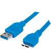 Manhattan(R) 393898 A-Male to Micro B-Male SuperSpeed USB 3.0 Cable, 1