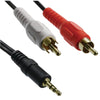 Axis(TM) 41360 Y-Adapter with 3.5mm Stereo Plug to 2 RCA Plugs, 3ft
