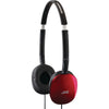 JVC(R) HAS160R FLATS Lightweight Headband Headphones (Red)