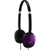 JVC(R) HAS160V FLATS Lightweight Headband Headphones (Violet)
