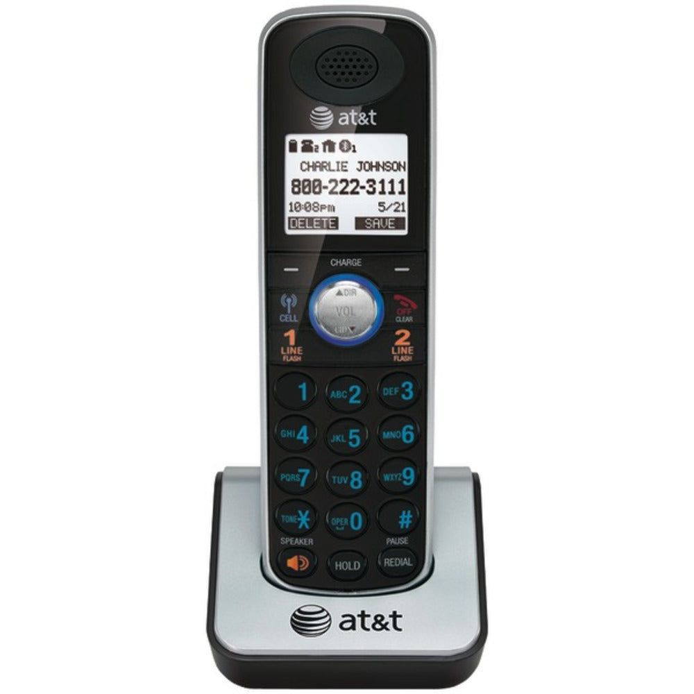 AT&T(R) TL86009 DECT 6.0 2-Line Corded/Cordless Phone System with Blue