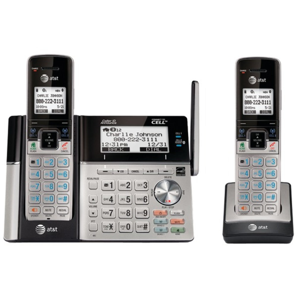 AT&T(R) TL96273 DECT 6.0 Connect-to-Cell(TM) 2-Handset Phone System wi