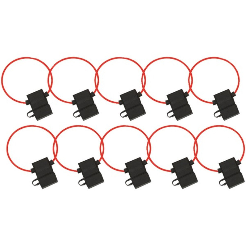 Install Bay(R) ATFH14C-10 ATC Fuse Holder with Cover, 10 pk (14 Gauge)