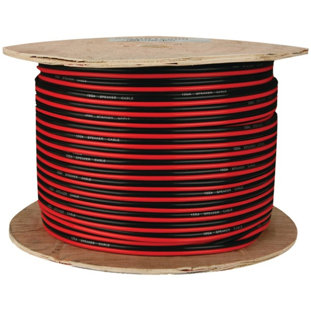 Install Bay(R) SWRB16-500 Red/Black Paired Primary Speaker Wire, 500ft