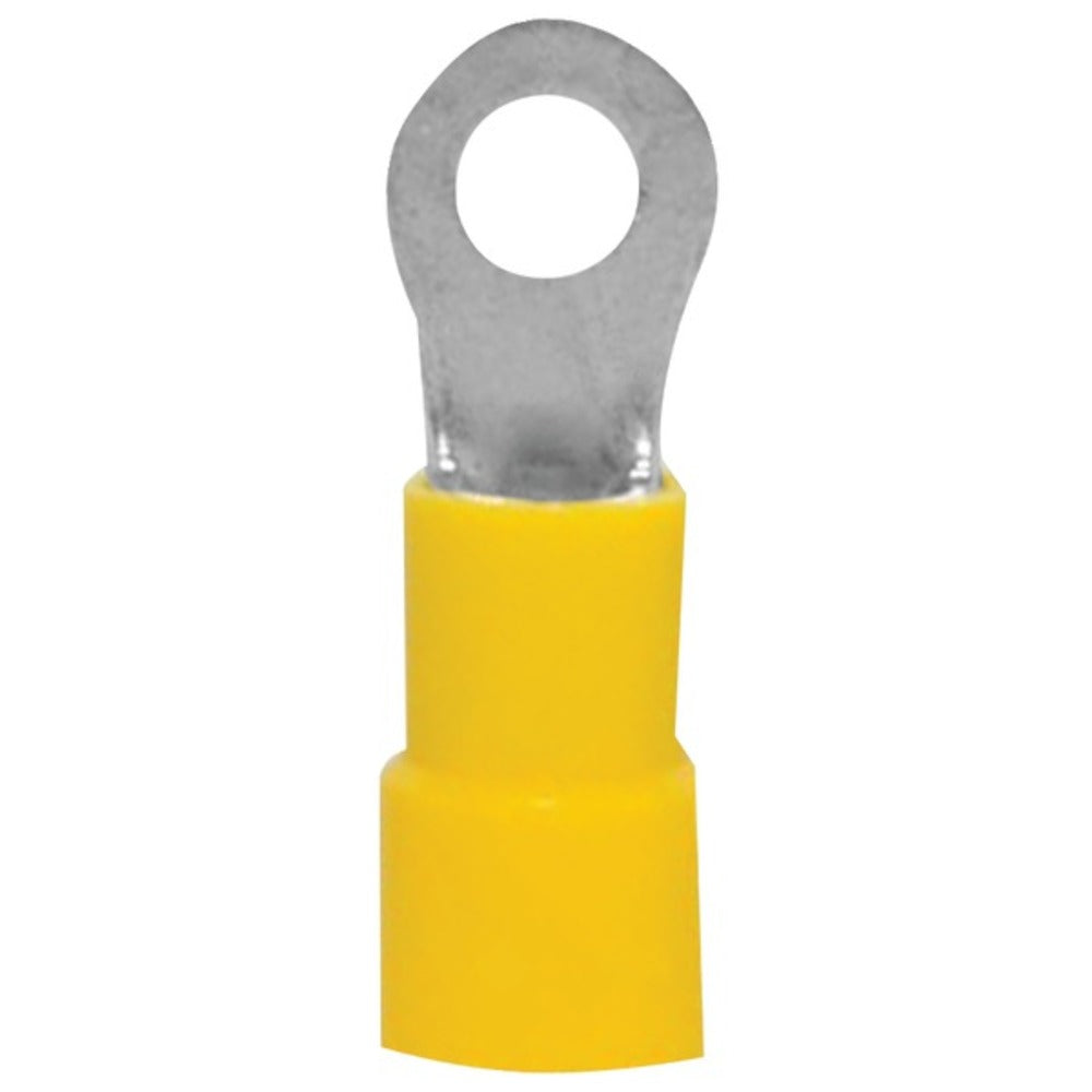 Install Bay(R) YVRT14 Vinyl Ring Terminals (12-10 Gauge, 1/4, 100 pk)