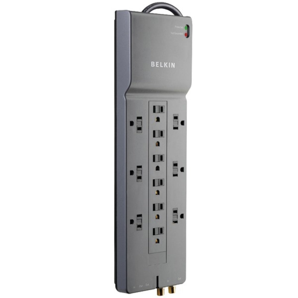 Belkin(R) BE112230-08 Home/Office Surge Protector (12-Outlet; Telephon