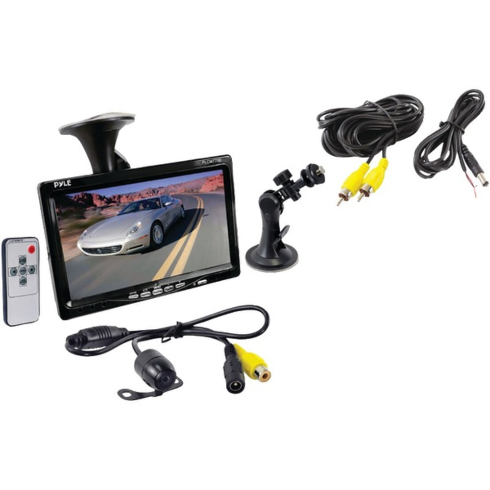 Pyle(R) PLCM7700 7 Window Suction-Mount LCD Widescreen Monitor & Unive