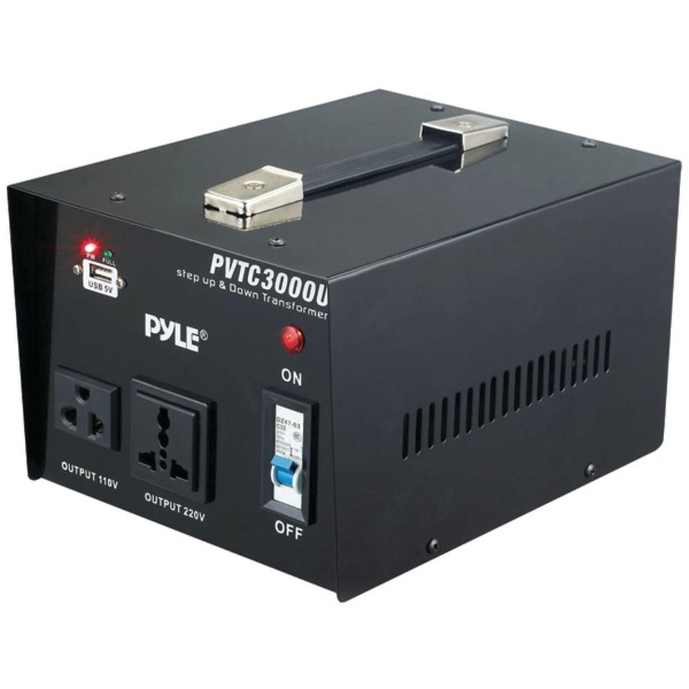 Pyle Pro(R) PVTC3000U Step Up & Step Down Voltage Converter Transforme